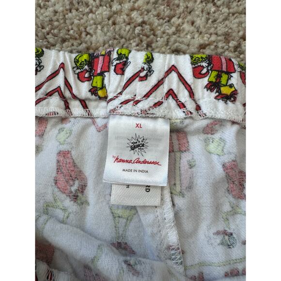 HANNA ANDERSON; THE GRINCH Flannel Christmas PJ/Lounge pants; XL Men's; SOFT - Picture 3 of 8